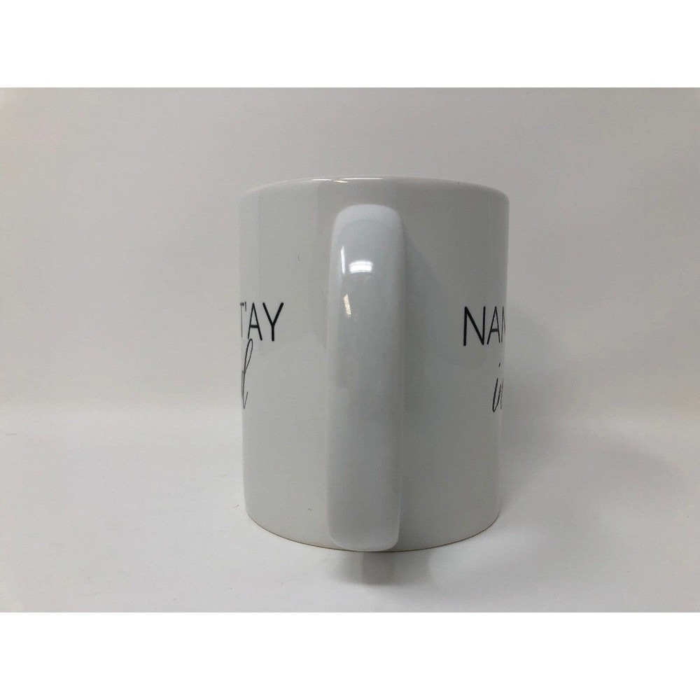 Namastay in Bed Coffee Mug Basic White Black Classic Sweet Water Decor Gag Gift - Picture 3 of 6
